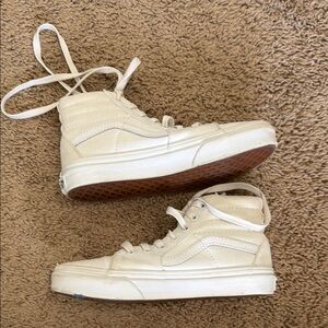 Kids size 3 white vans